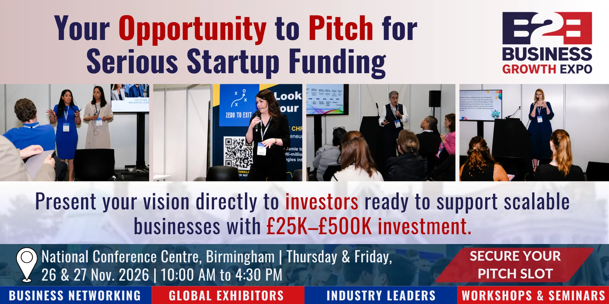 Birmingham Business Growth Expo 2026 | Join Us As  Investment Pitch Fest